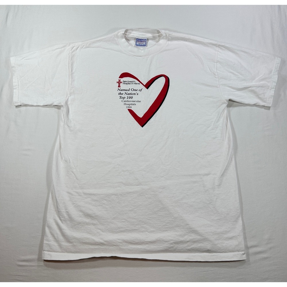 Vintage 1999 Saint Josephs Hospital Atlanta T-Shirt XL All Sport Maxweight USA